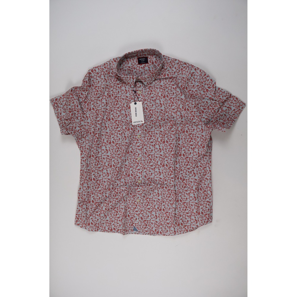 UNTUCKit Button Down Shirt Buchanan-SS Orange Floral XXL Cotton NWT 89